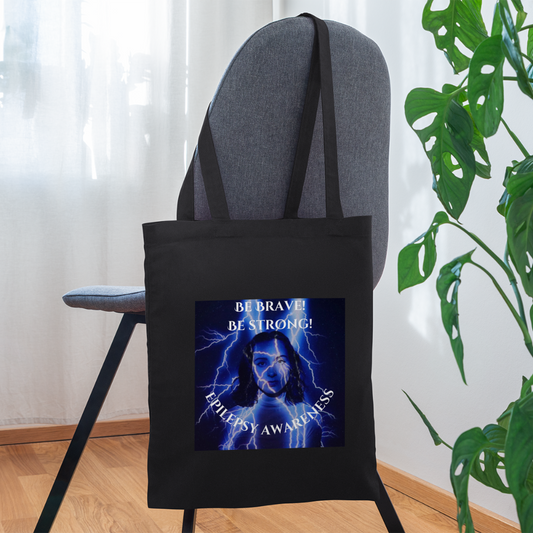 Tote Bag-Be Brave!Be Strong! - black