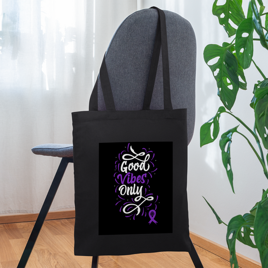 Tote Bag-Good Vibes Only - black